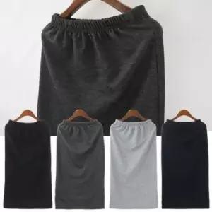 데일리웨어 편안한 베이직 옆트임 밴딩 롱롱 스커트