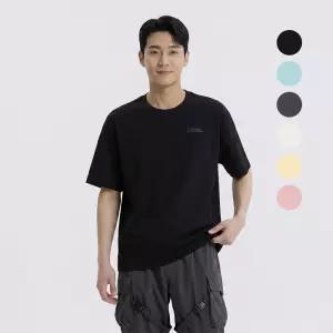 내셔널지오그래픽 N265UTS909 세미오버핏 수피마 반팔 티셔츠 6종택1