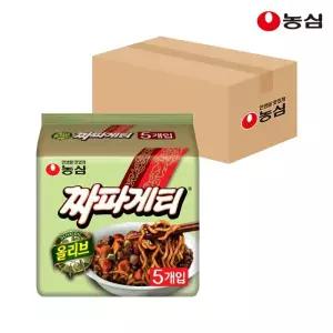 농심 짜파게티 올리브 대용량 짜장라면 140g 40개 1박스 MNS