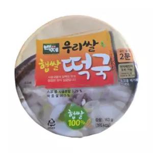 백제 우리쌀 즉석 떡국 163g x 16개입