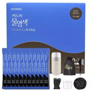 씨드비 시즌2 물염색 비건 새치커버 김혜수 염색약 20회분+도구