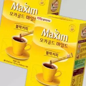 맥심 모카골드 블랙커피 커피만 200T (100Tx2박스)