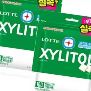 롯데 자일리톨 오리지날 231g 리필 x 2개