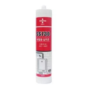 오공 내열용 실리콘 보일러 실란트 SS730 300ml 적색