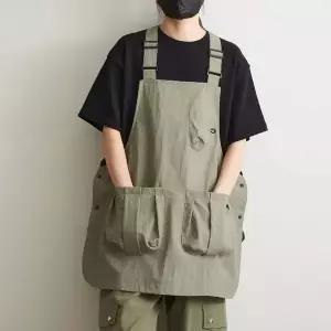 앞치마 내구성 조절 가능 주방 주머니가 있는 단색 요리사 오염 방지 방수 요리