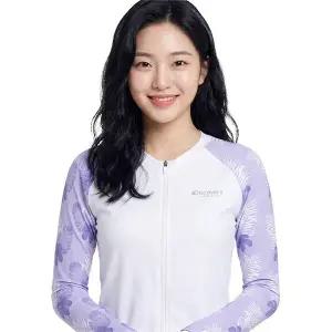 디스커버리 여성 루즈핏 풀 집업 래쉬가드 DWSW68043-LVD