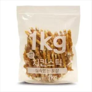 [펫] 치킨스틱 테비사사미 실속포장 Tabby 1kg