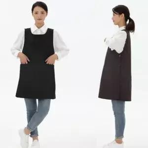 유니폼앞치마 구김없는 포그니 투포켓 원피스형 앞치마