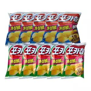 오리온 포카칩 오리지널 66g x 5개 + 어니언 66g x 5개
