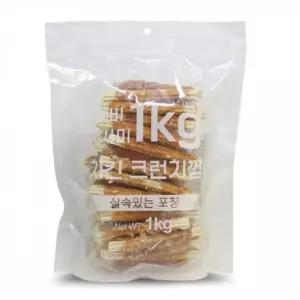 친절한탄씨 강아지간식 치킨크런치껌 테비사사미 애견간식 1kg 강아지 개껌 애완간식 애견용품