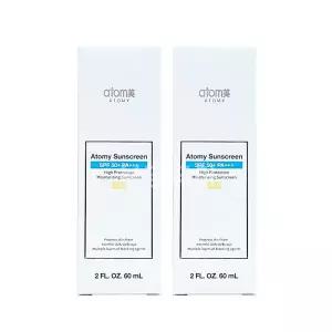 애터미 선크림 60ml 2개 세트 (베이지/화이트 색상