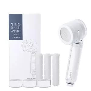 (매장정품)주방 3단분사 클렌징 핸디형 본품1+필터 (헤드3P+바디3P) 6개월 구성 세트