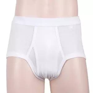 BYC 2212 남자 순면 베이직 백색 삼각 팬티 90-105