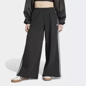 아디다스 ADIDAS 3S 와이드 레그 팬츠 - 블랙 IY7255
