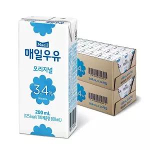 (매일)S매일 멸균우유 오리지널 200ml 48팩