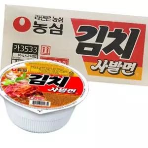 (다올)농심 김치 사발면 86g 컵라면 24개입 박스