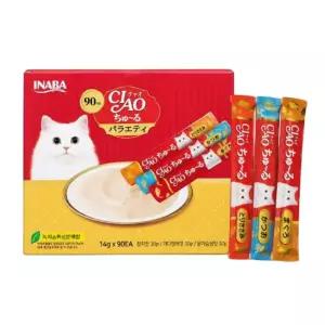 이나바 챠오츄르 고양이간식 버라이어티팩 14g x 90입 코스트코