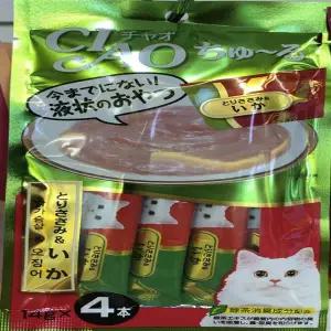 이나바 차우츄르 닭가슴살 오징어 반려묘 사료 14gX4P