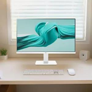 LG PC 모니터 24MR400W 60cm(24인치) 화이트 IPS 관공서 직장인 사무용 대량 업무 작업