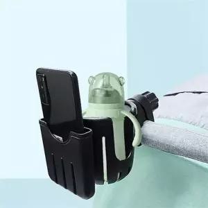 유모차 핸들 홀더 다용도 자전거 휴대폰 유모차 컵 홀더 거치 물통 스마트폰 핸드폰