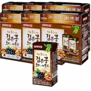 [하프클럽/셀러허브 식품]삼육두유 검은콩 호두와 아몬드 190ml 96개