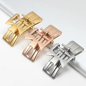 바쉐론 콘스탄틴 스테인리스 스틸 더블 프레스 버터플라이 버클 접이식 18mm 20mm 시계 액세서리