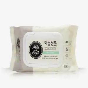 100매캡 피톤치드 하늘선물 일회용 물티슈 12개