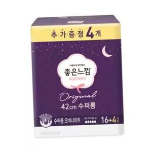 롱패드 좋은느낌 오리지널 수퍼롱 오버나이트 생리대 20매