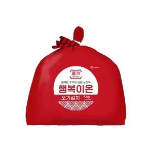 종가 행복이온 포기김치5kg