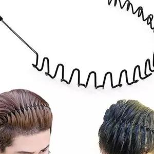 (다올)남자머리띠 얇은 스프링 헤어밴드 철사 재질 세수용