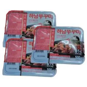 하남쭈꾸미 보통매운맛 500g (2-3인분) x 3팩 (1.5kg) 볶음 밀키트 간편식