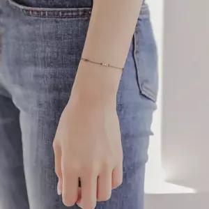 [제이로렌]제이로렌 0B0817 트리플 골드볼 14K 실크코드 실팔찌
