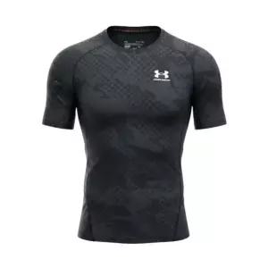 언더아머반팔티 GQT 6011048-001 UA HG Armour Comp Printed SS-BLK