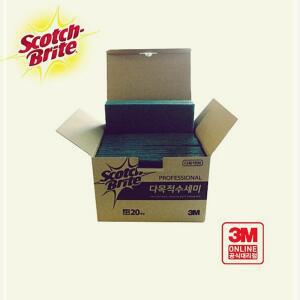 3M주방용품 브라이트 96 다목적 수세미20입