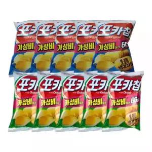 오리온 포카칩 오리지널 66g x 5개 + 어니언 66g x 5개