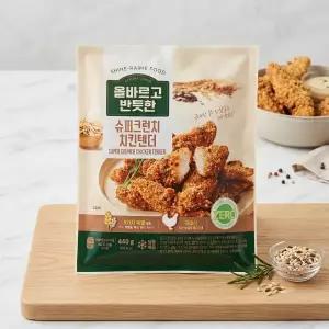 올바르고반듯한 슈퍼크런치 치킨텐더 440g 5팩