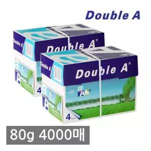 더블에이 A4용지 복사용지 80g 2000매 2BOX(4000매) 303064