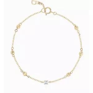 [로이드]랩다이아몬드 0.09ct 샤인볼 14K 팔찌 LWF26006D