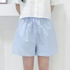 여름팬츠 여름 스트라이프 여성 반바지 팬츠 데일리룩
