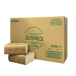 47223 크리넥스 핸드타올 F250s 20밴드 5000매 타월 종이 페이퍼 업소용 천연펄프