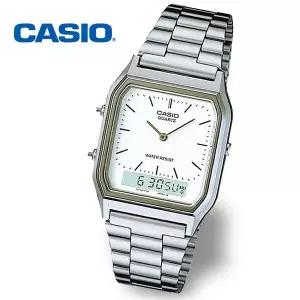 [카시오][정품] CASIO 카시오 AQ-230A-7D 듀얼타임 남성 정장 메탈시계