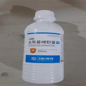 그린 소독용 에탄올 83프로 250ml 1개/소독/그린제약