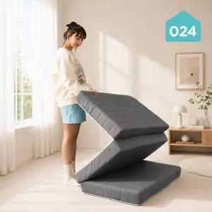 024홈 국민토퍼 3단 접이식 매트리스 푹신한 8cm 슈퍼싱글