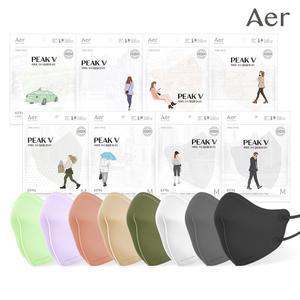 아에르대형 KF94마스크 피크V 라이트핏 독감 귀편한 비말차단 10매