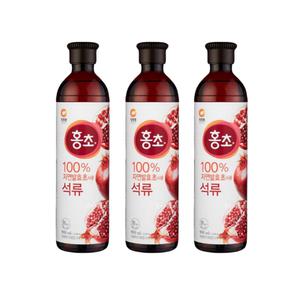 청정원 홍초 석류 900ml x 3개