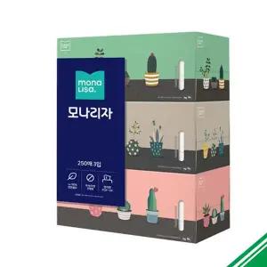 [하프클럽/베스트쇼핑]모나리자 벨라지오 각티슈 250매 3입 x2개