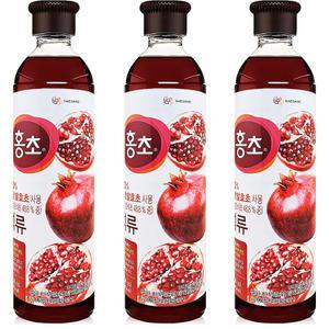 청정원 홍초 석류 900ml 3개