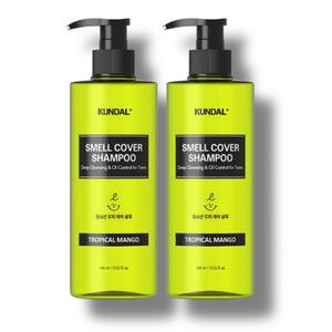 쿤달 올데이스멜커버 청소년샴푸 트로피컬망고 400ml(2개)