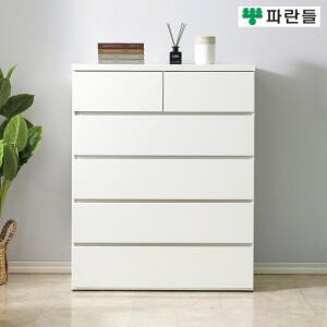 파란들가구 1000 속깊은 상2칸 5단서랍장 광폭서랍장 서랍옷장