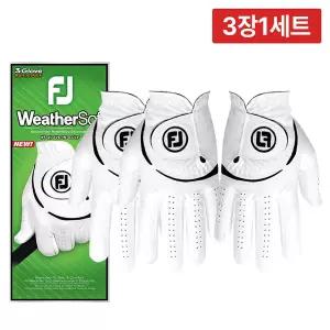 [3장1세트] 풋조이 NEW 웨더소프 레볼루션 여성 양손 골프장갑 Weather Sof 남성